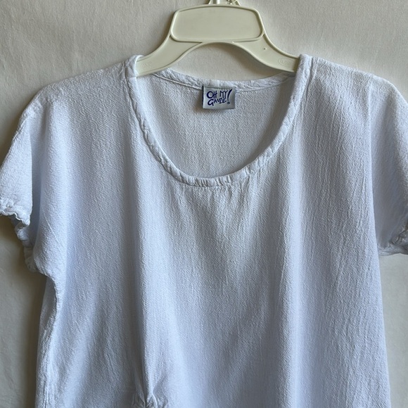 Oh My Gauze! White cotton top, size M/L - Picture 2 of 8